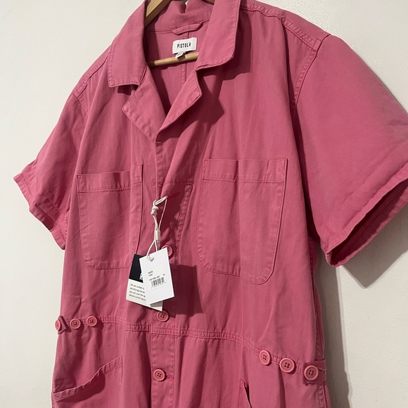 PISTOLA Grover Jumpsuit in Flamingo Pink - Picture 7 of 12